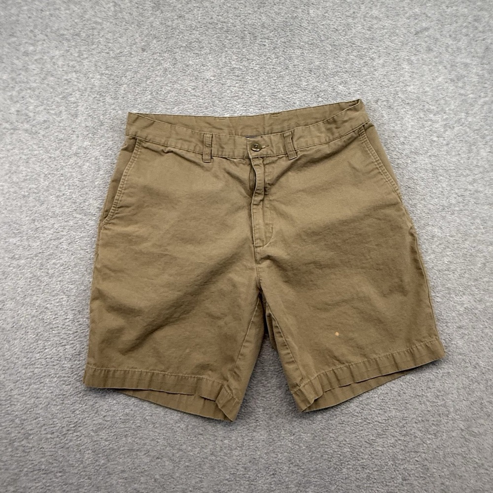 Patagonia Shorts Mens 31 Tan‎ Beige Khaki Organic Cotton Flat Front Pockets